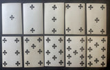 c.1870 Gassmann Dauphine Pattern, 52/52 Standing Courts