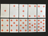 c.1830 Paris Pattern Playing Cards France 52/52 Painted Stencil Standing Courts