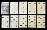 c.1885 Swiss Costumes Playing Cards 50/52 Partial