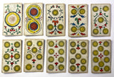 c.1904 Guglielmo Murari Tarot Piemontese 72/78 Cards Partial