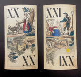 c.1870  Austrian Monkey Tarot by Josef Glanz