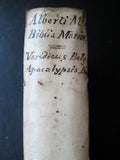 Albert Magnus 1625 Biblia Mariae VELLUM bound with Verid. Belgicus of Scribanius