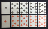 c.1760 Old French Playing Cards Lyon 32/32 Standing Courts