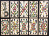 c.1900 Tarot Besançon B.P. Grimaud 77/78 Cards + 1 optional replacement card