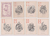c.1864 American Playing Cards Civil War Era M. Nelson New York 46/52 Love Scenes