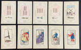 c.1875 Lismon Etteilla Tarot Type II Cards