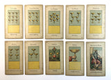 c.1890 Grimaud Grand Etteilla Tarot Egyptien Type I, 78/78 cards
