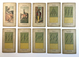 c.1890 Grimaud Grand Etteilla Tarot Egyptien Type I, 78/78 cards